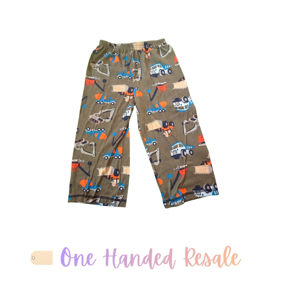 🚜 Carter’s Kids Construction Print Pajama Pants Bottoms Boys Girls Unisex 5T